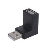 Перехідник штекер USB A - гніздо USB A, кутовий
