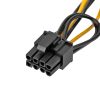 Перехідник живлення для відеокарти 6pin -> 2х8pin, 20см