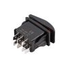 Перемикач автомобільний 12/24V 7pin, з червоною підсвіткою
