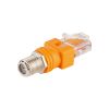 Перехідник гніздо F - штекер RJ45