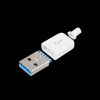 Штекер USB A 3.0 на кабель (білий)