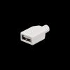 Разъем USB A 3.0 на кабель (белый)