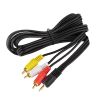 Кабель штекер mini jack 3,5 стерео 4C - 3 штекера RCA, 1,8м