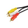 Кабель штекер mini jack 3,5 стерео 4C - 3 штекера RCA, 1,8м