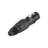 Гнездо XLR HY1.4814 3pin на кабель, чёрное