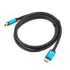 Кабель штекер HDMI - штекер HDMI, 1,5м синій