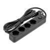 Мережевий подовжувач VIDEX ONCORD, 3m Black