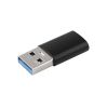 Перехідник штекер USB A 3.0 - гніздо USB type-C, чорний