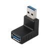 Перехідник штекер USB A 3.0 - гніздо USB A 3.0, кутовий