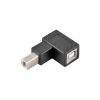 Переходник штекер USB B - гнездо USB B, угловой D-подобный