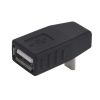 Переходник гнездо USB A- шт.micro USB, угловой