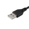 Кабель штекер USB A - штекер USB B, чёрный, 1,5м