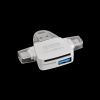 Кардрідер OLYSON Type-C/Lightning/USB 3.0 - SD/MicroSD/USB3.0, білий