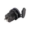 Зарядний пристрій що вбудовується 12-24V QC/PD 48W, зелене підсвічування