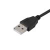 Хаб 4 порти USB 2.0 на проводі, чорний