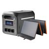Портативна зарядна станція VIDEX OASIS VPS-SG1-1KW8 1800W + сонячна панель