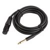 Кабель Ugreen AV131 штекер JACK 2C - гніздо XLR, 3м