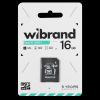 Карта пам’яті Wibrand microSDHC 16GB + адаптер SD
