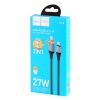 Кабель hoco U128 USB / Type-C / Lightning універсальний 2in1 27W, 1.2м