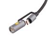 Кабель hoco U138 USB А - Type-C/ Lightning - Type-C/прикурювач, 1,2м