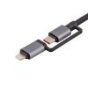 Кабель hoco U138 USB А - Type-C/ Lightning - Type-C/прикурювач, 1,2м