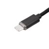 Кабель Hoco U127 Type-C to Lightning з індикатором заряду 1.2m 27W чорний