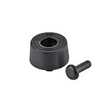 Ніжка ПВХ HFF-2 для швидкого монтажу, чорна