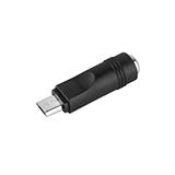 Перехідник штекер microUSB - гніздо живлення 5,5/2,1мм