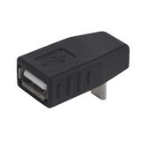 Перехідник гніздо USB A-шт. micro USB, кутовий