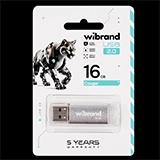 USB флешка Wibrand Cougar 16Гб, сіра