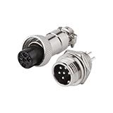 Роз'єм GX12 (MIC 326 mini) M+F (пара), 6pin