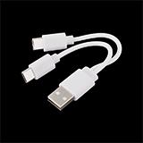 Кабель-перехідник USB A - 2хType-C