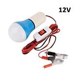 Светодиодная лампа 12V 5W E27 LED 6000K с патроном и клеммами